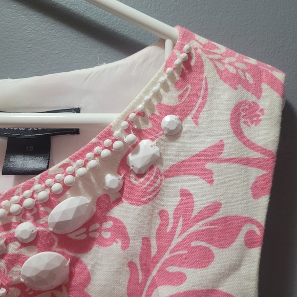 Jessica Howard pink paisley dress Sz.16 - Picture 8 of 8